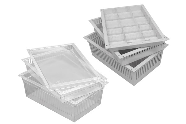 ISO Module healthcare shelving system boxes