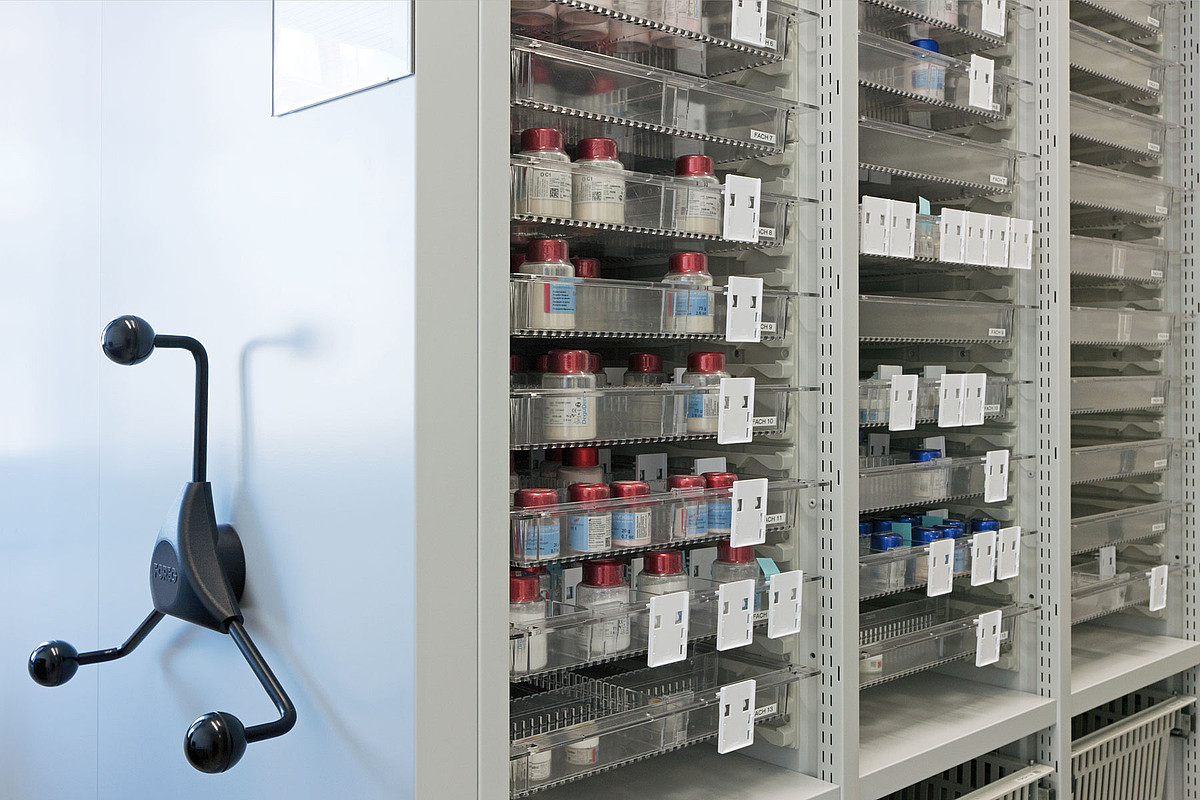 Healthcare Shelving System Installed by Ecospace