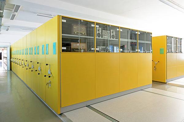 Mobile Archive Shelving at a Technology Museum