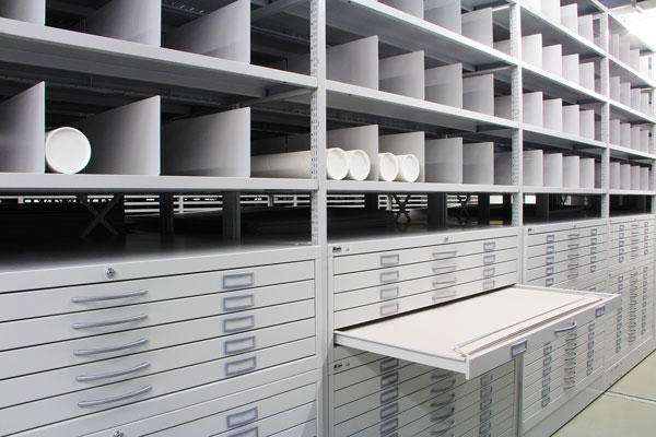 Augsburg City Archive Shelving System Layout Design
