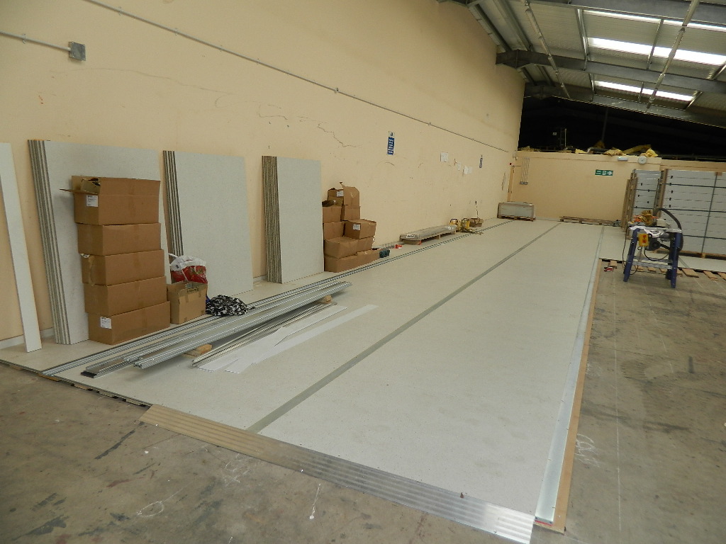 Dismantled Foreg shelving Units ready for relocation